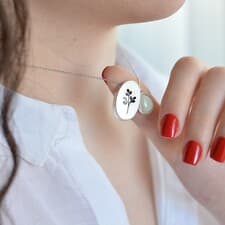 گردنبند نقره کد N039