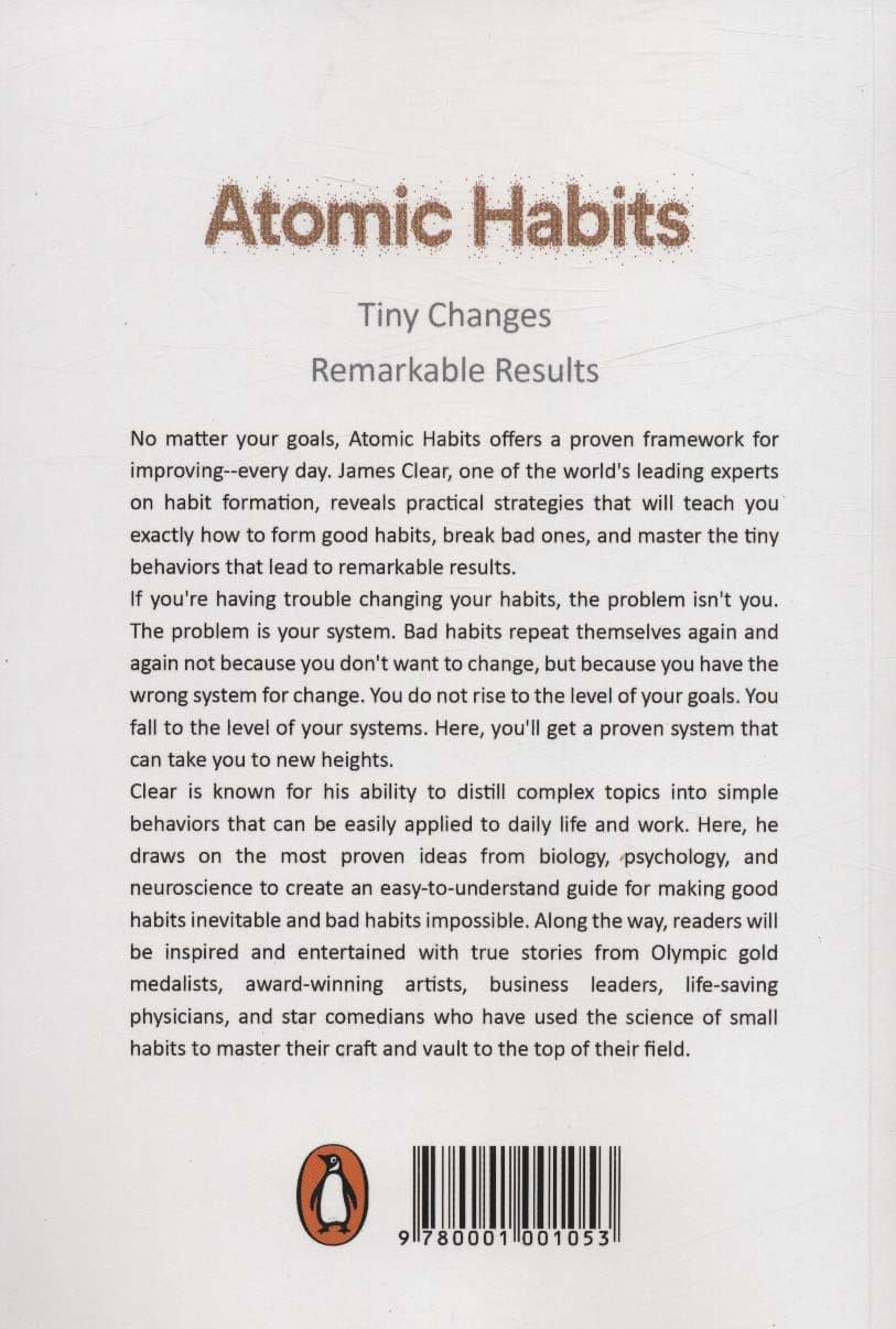 ATOMIC HABITS:عادت های اتمی (زبان اصلی،انگلیسی)