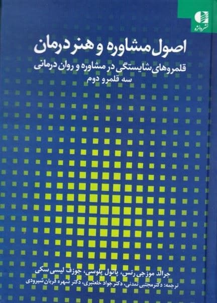 اصول مشاوره و هنر درمان (قلمروهای شایستگی در مشاوره و روان‌درمانی سه قلمرو و دوم)