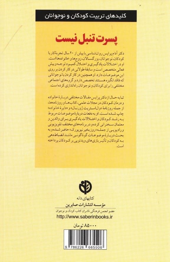 پسرت تنبل نیست (کلید‌های تربیت کودکان و نوجوانان)