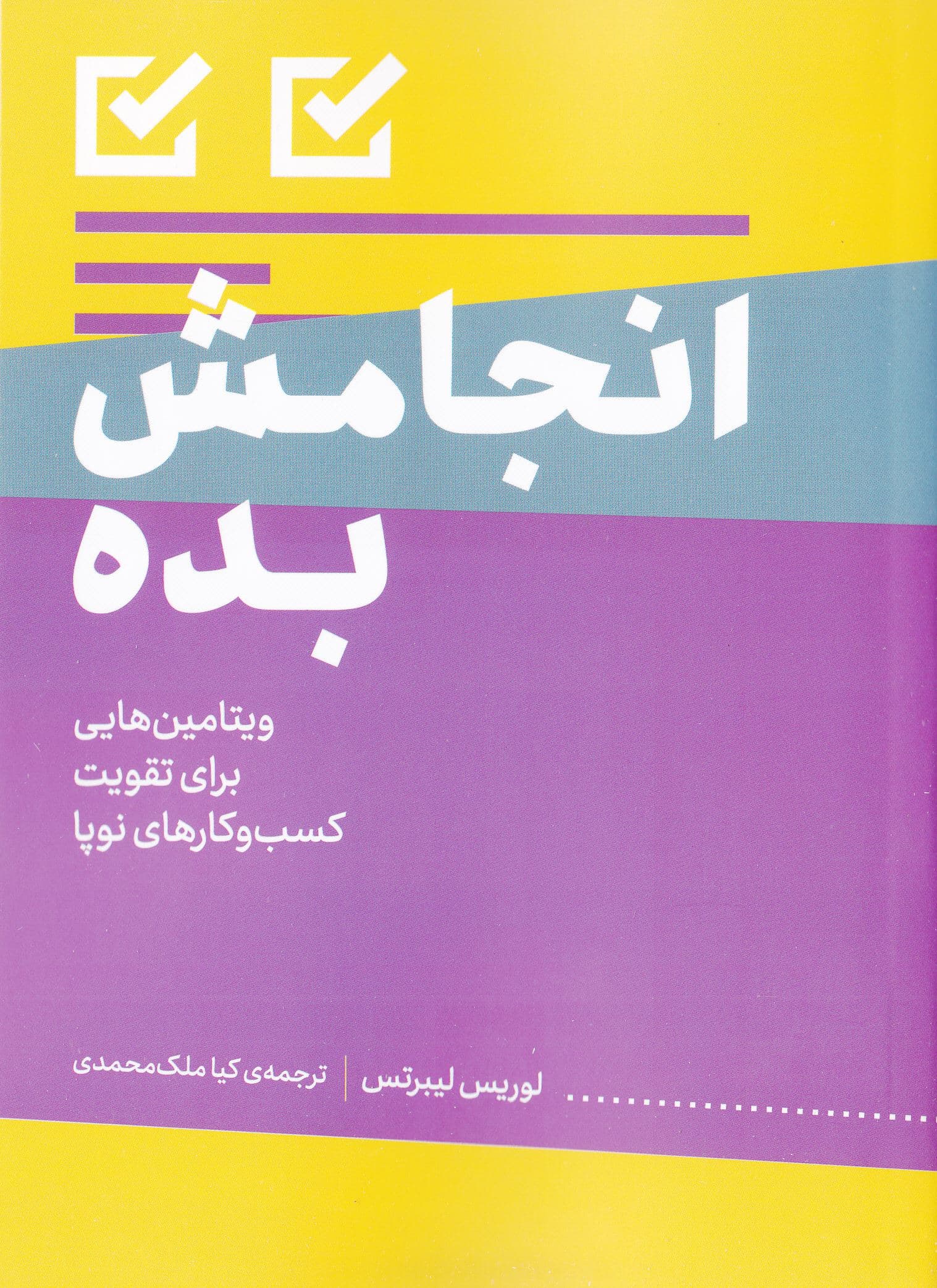 انجامش بده (ویتامین‌هایی برای تقویت کسب و کارهای نوپا)