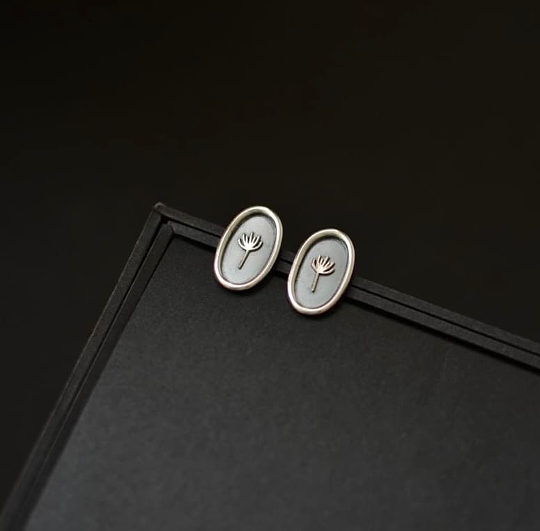 گوشواره نقره کد E038