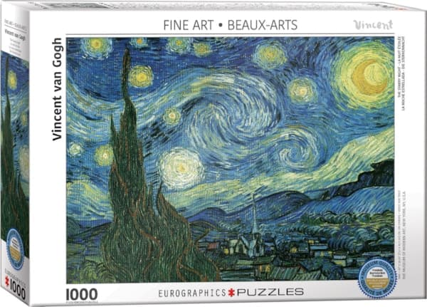 پازل (1000 تکه) شب پرستاره اثر ون‌گوگ Starry Night - 6000-1204