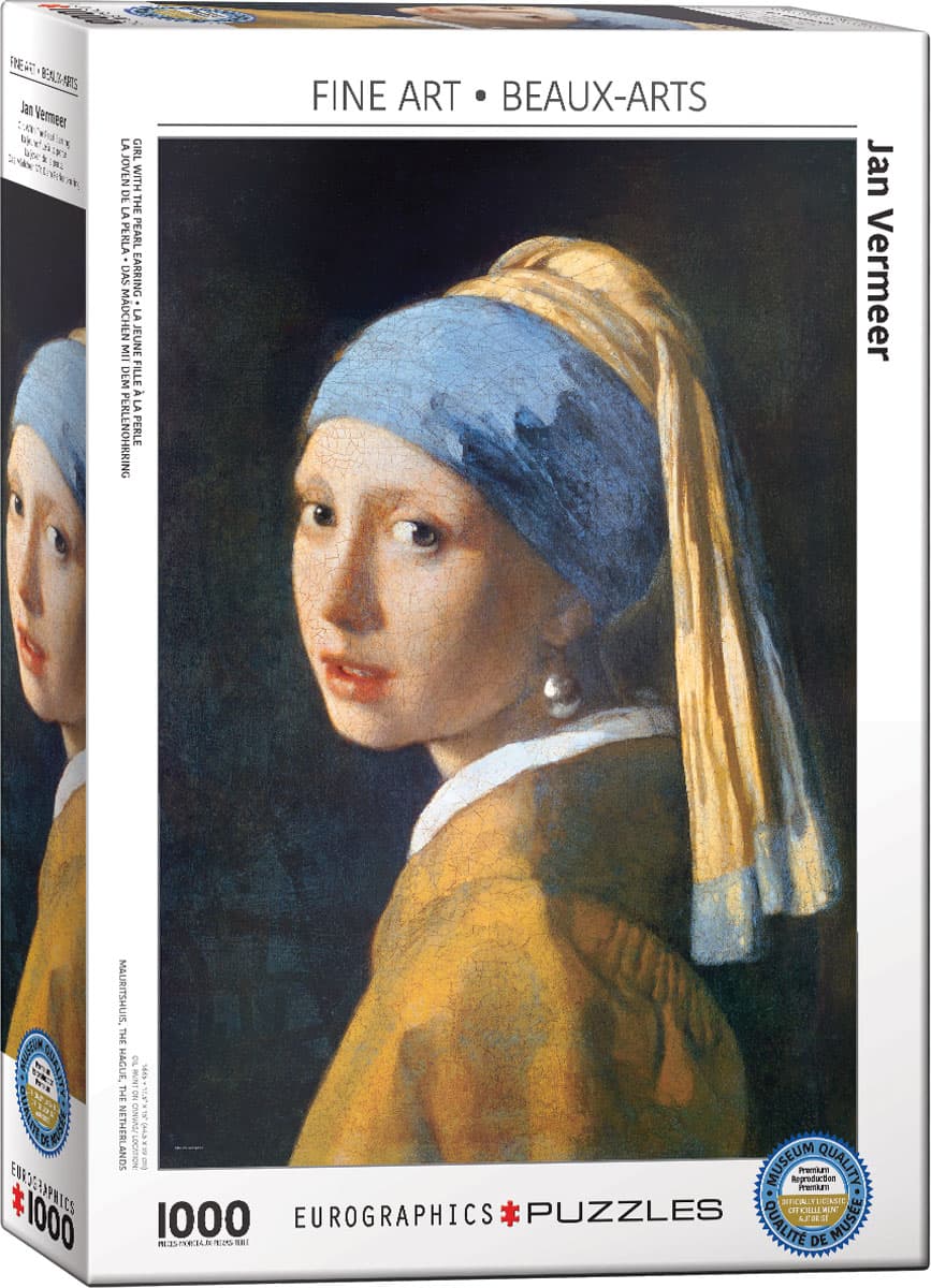 پازل (1000 تکه) دختری با گوشواره مروارید اثر یوهانس فرمیر Girl With the Pearl Earring 6000-5158