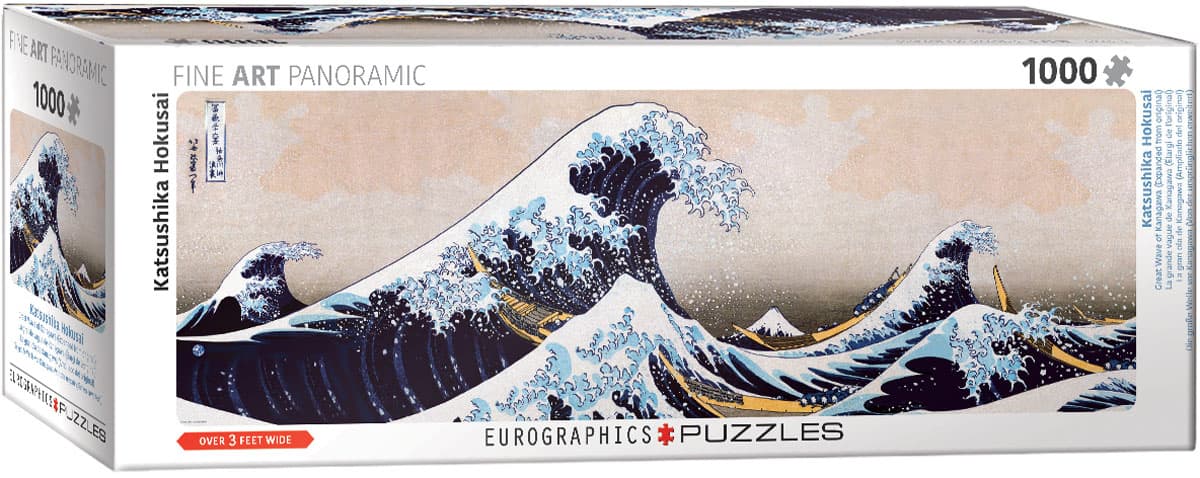 پازل (1000 تکه پانوراما) موج بزرگ اثر کاناگاوا great wave of kanagawa