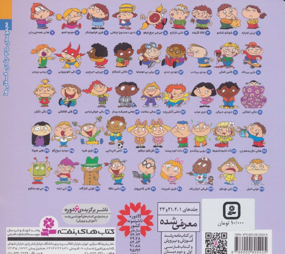 فسقلی ها38 (نلی نق نقو)،(16*16)،(گلاسه)