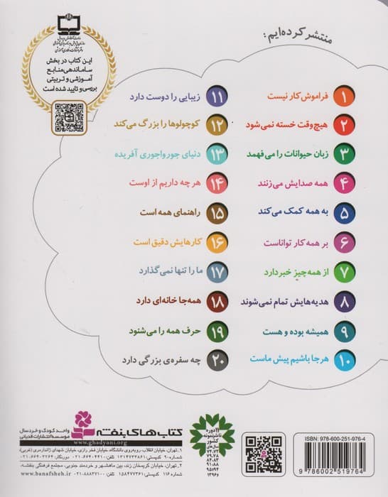 خدای ما چه جوریه؟19 (حرف همه را می شنود)،(گلاسه)