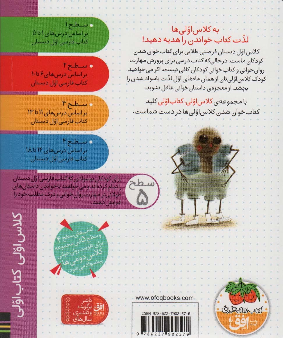 کلاس اولی،کتاب اولی:سطح 5 (شاخه ی هشتم ردیف وسط)