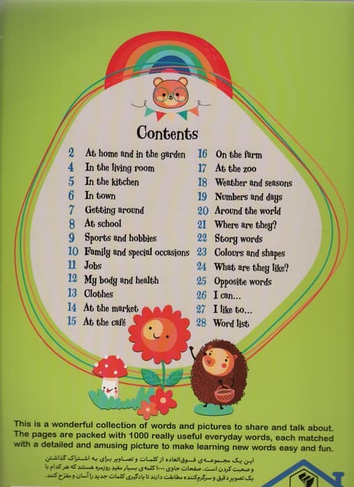 1000 کلمه کاربردی همراه با تصویر و فایل صوتی (زبان اصلی،انگلیسی)