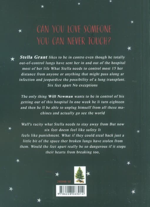 FIVE FEET APART:پنج قدم فاصله (زبان اصلی،انگلیسی)