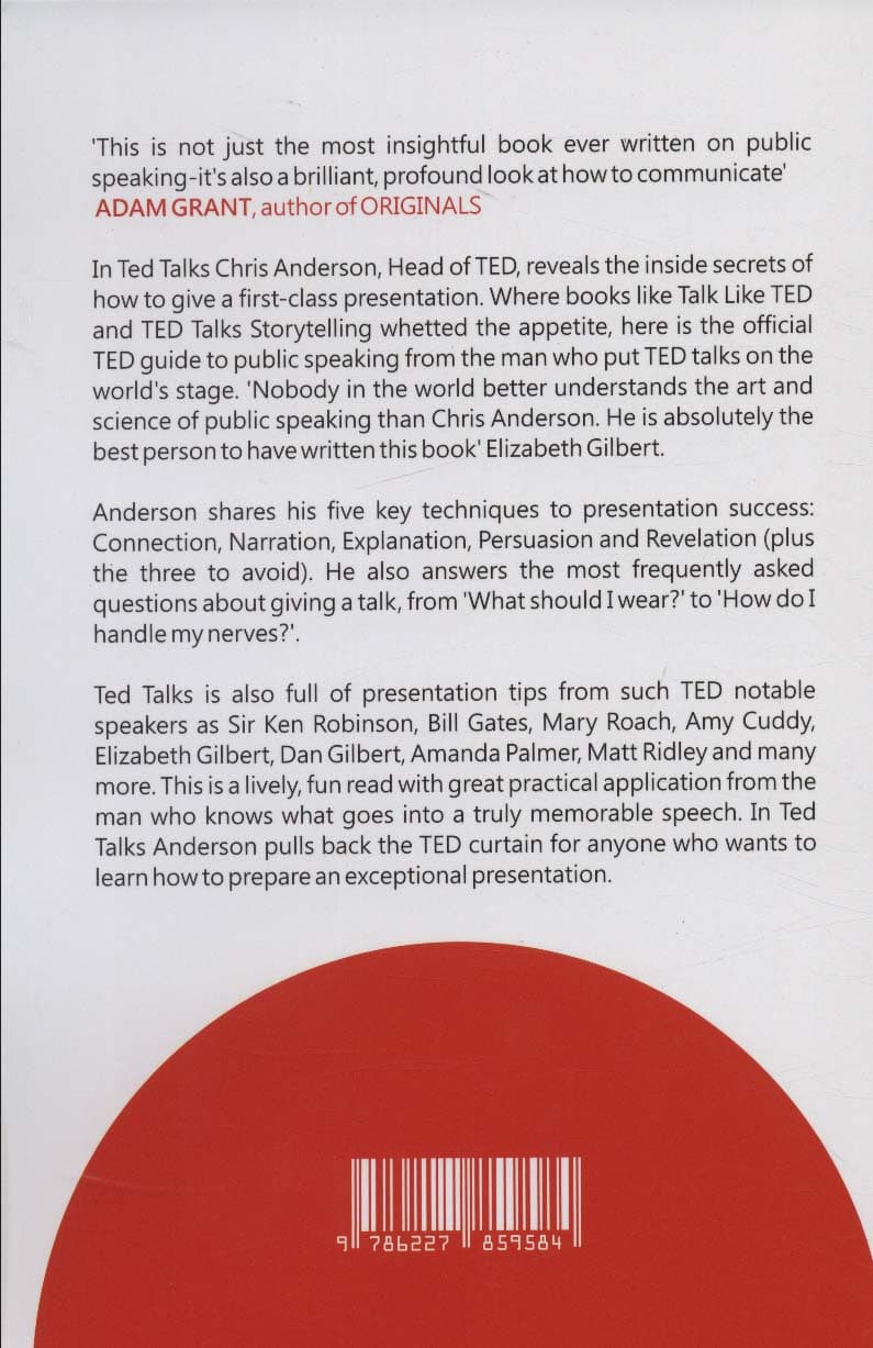 TED TALKS:اصول سخنرانی و فن بیان به روش تد (زبان اصلی،انگلیسی)