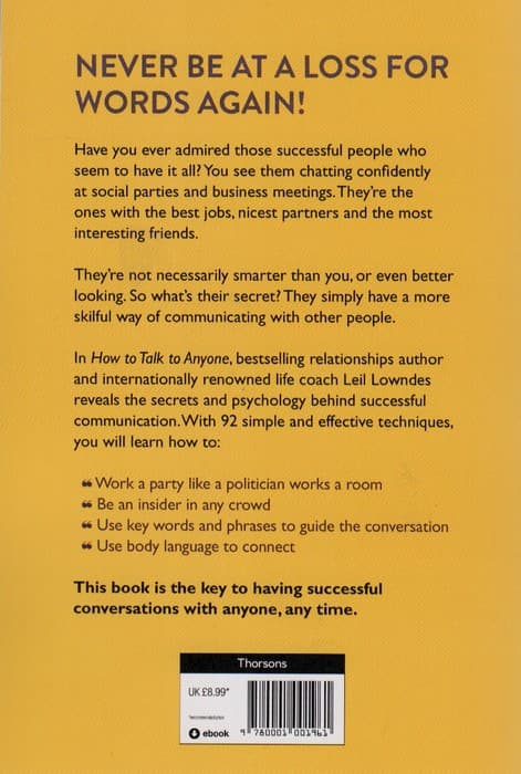 HOW TO TALK TO ANYONE:چگونه با هرکسی صحبت کنیم (زبان اصلی،انگلیسی)