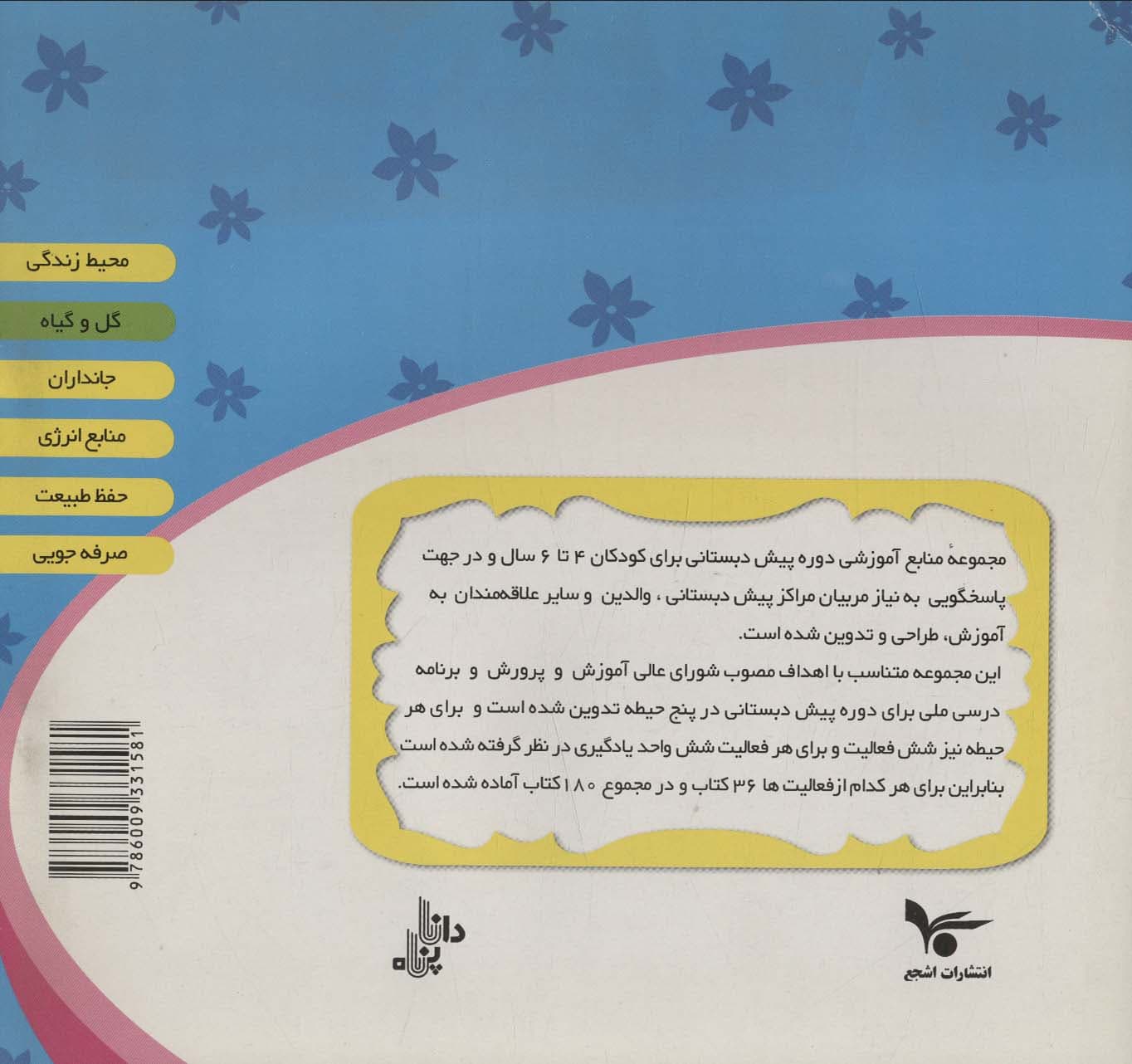 منابع آموزشی دوره پیش دبستانی براساس فصل های مصوب وزارت آموزش و پرورش (گل و گیاه)