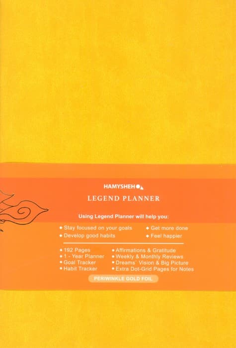دفتر برنامه ریزی (پلنر لجند LEGEND PLANNER،زرد)