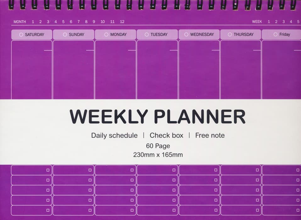 دفتر برنامه ریزی (پلنر هفتگی،کد 148)،(سیمی)