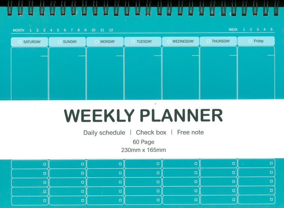 دفتر برنامه ریزی (پلنر هفتگی،کد 155)،(سیمی)