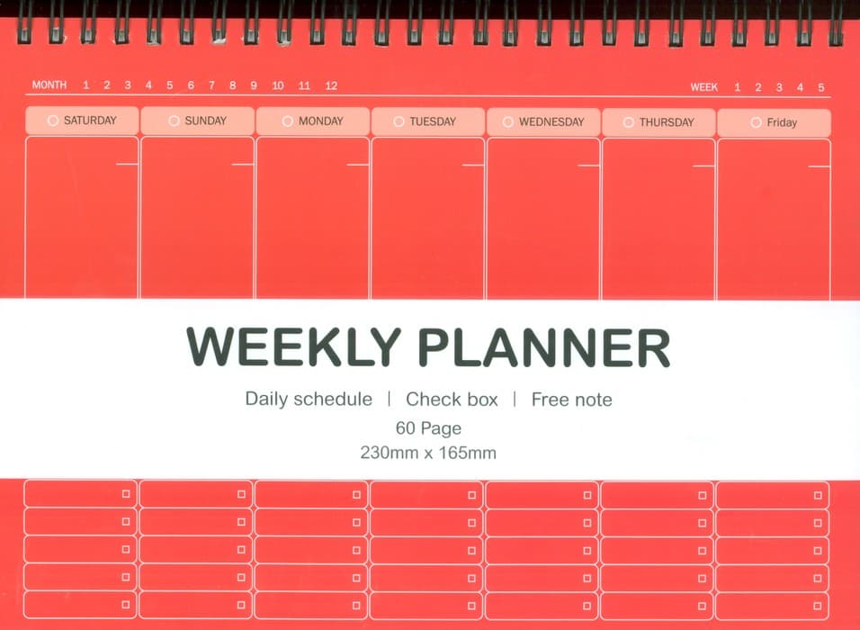 دفتر برنامه ریزی (پلنر هفتگی،کد 179)،(سیمی)