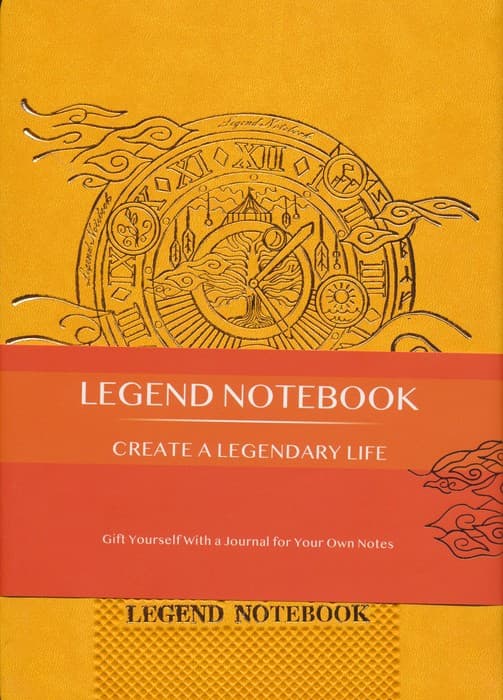 دفتر یادداشت خط دار LEGEND (زرد)