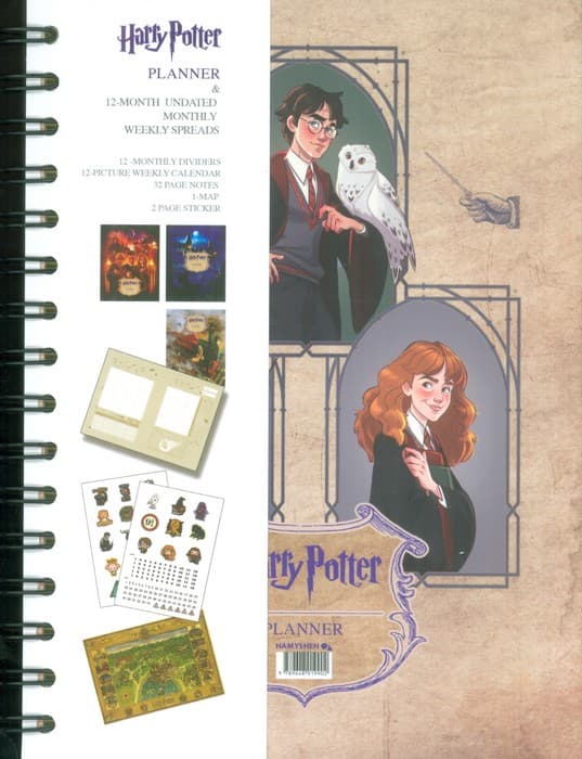 دفتر برنامه ریزی (پلنر هری پاتر کد 902،همراه با برچسب)،(سیمی)