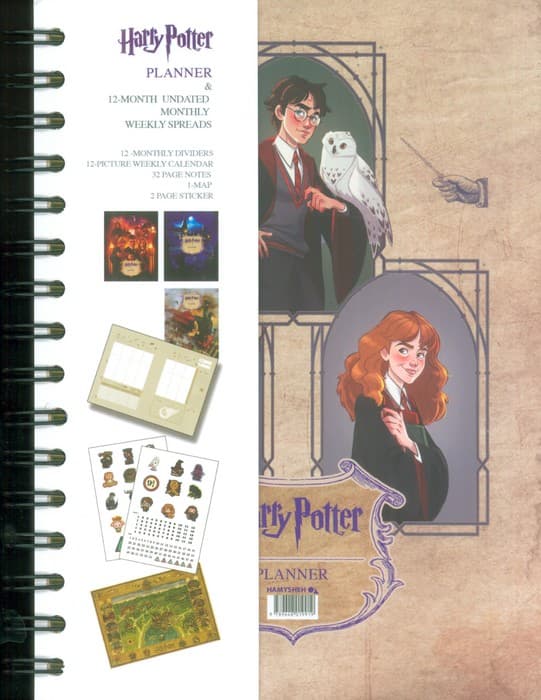 دفتر برنامه ریزی (پلنر هری پاتر کد 919،همراه با برچسب)،(سیمی)