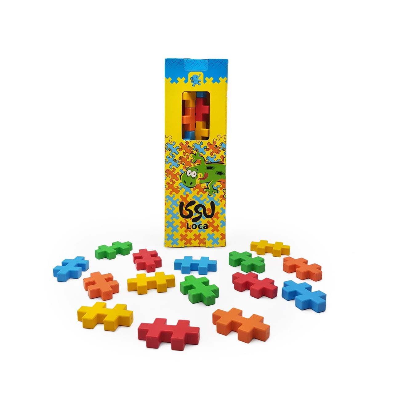 بسته اسباب بازی ساختنی لوکا (15 تکه،باجعبه)