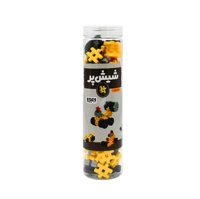 بسته اسباب بازی ساختنی شیش پر:لیبل طوسی (بسته لودر)