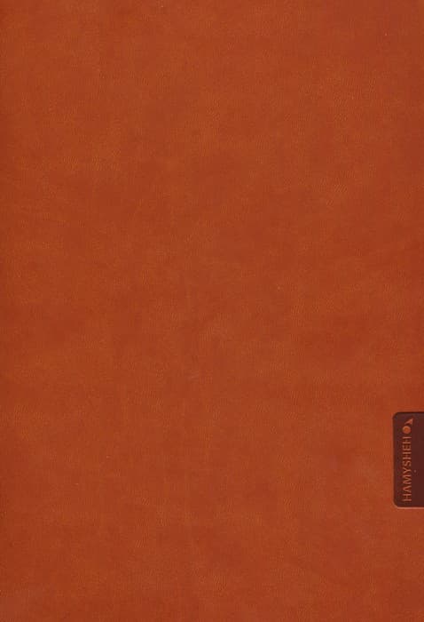 دفتر خط دار عسلی (طرح FRIDA KAHLO،کد 293)،(چرم،لب طلایی،پلاکدار)