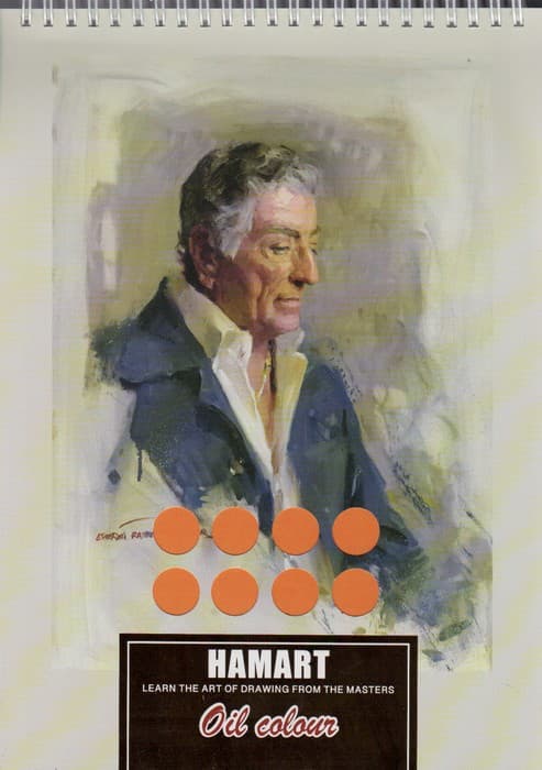 دفتر طراحی رنگ روغن A4 (کد011)،(سیمی)