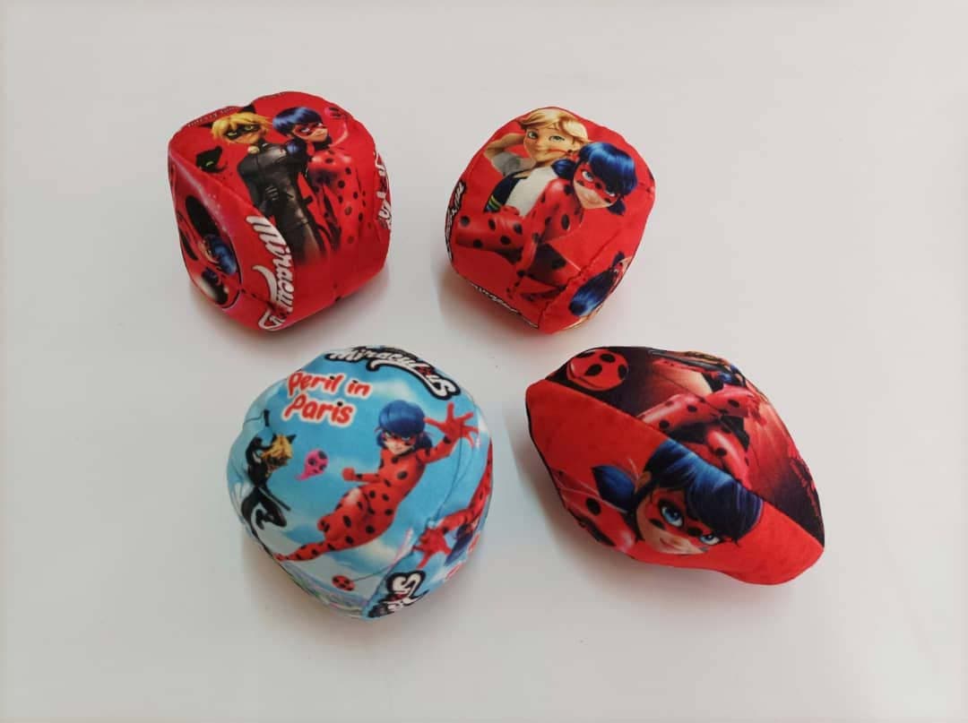 بسته بازی توپ های پارچه ای دختر کفشدوزکی (4عددی)