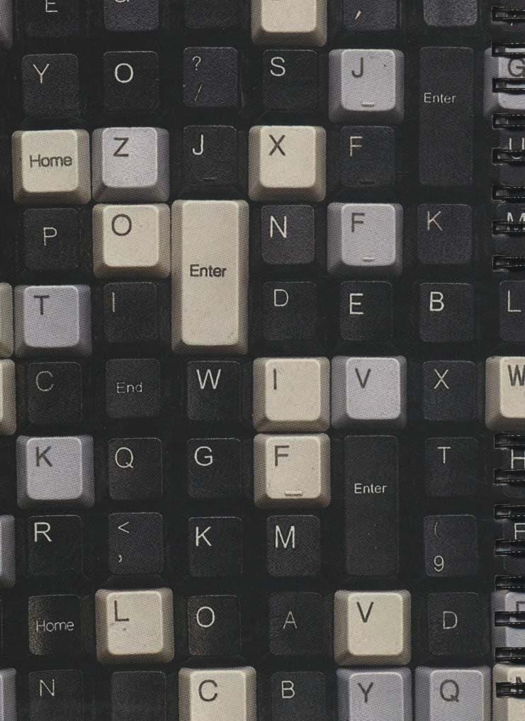 دفتر یادداشت خط دار (طرح کیبورد،کد 9)،(سیمی)