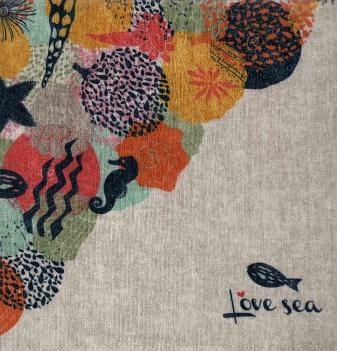 دفتر یادداشت نقطه ای مخملی قدیما (طرح Love sea)،(بولت ژورنال16)