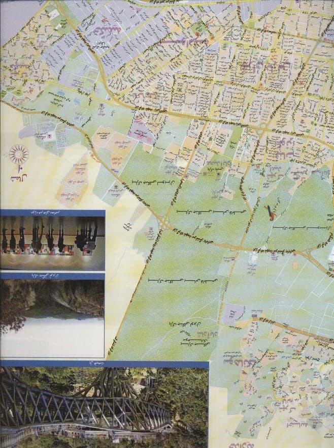 نقشه گردشگری تهران پشت و رو 70*100 (کد 596)،(گلاسه)