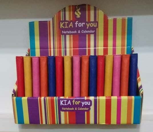 مجموعه دفتر یادداشت خط دار (برای تو،FOR YOU)،همراه با استند (15جلدی،چند رنگ،کشدار،چرم)