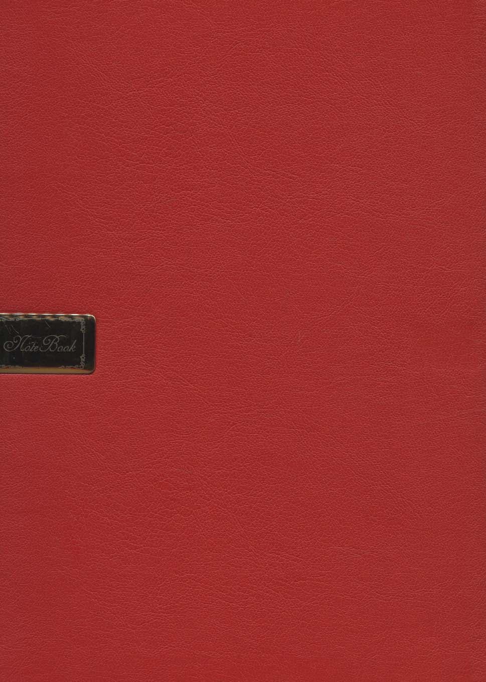 دفتر خط دار (6رنگ،کشدار،چرم،لب طلایی،پلاک دار)