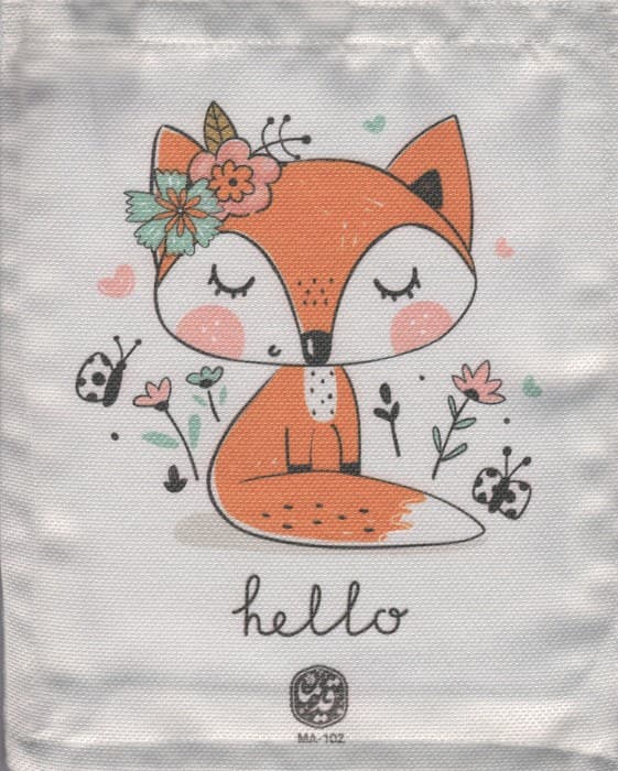 کیف پارچه ای قدیما 22*27 (طرح روباه،کد MA_102)