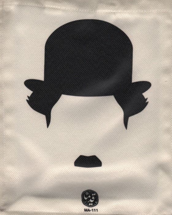 کیف پارچه ای قدیما 22*27 (طرح چارلی چاپلین،کد MA_111)