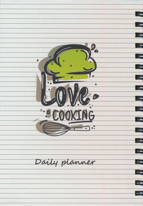 دفتر برنامه ریزی (پلنر روزانه LOVE COOKING:کد803)،(سیمی)