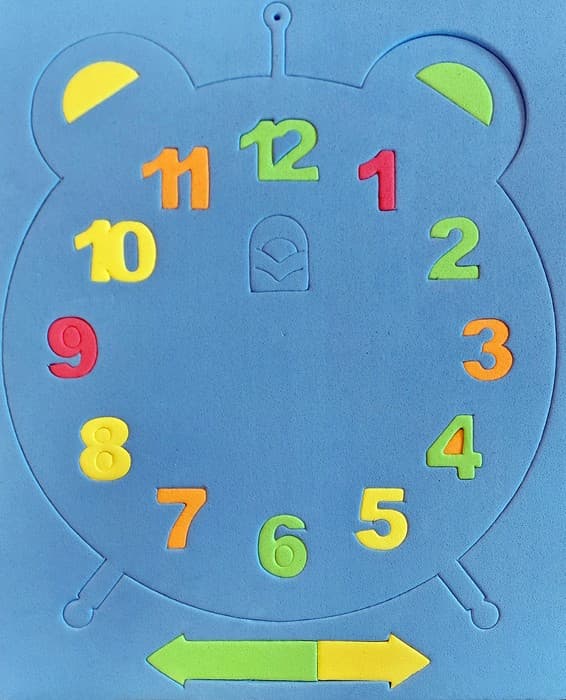 پازل فومی آموزش ساعت 24*30