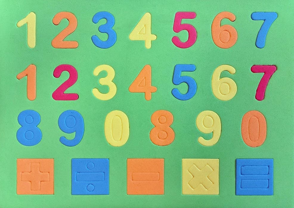 پازل فومی اعداد انگلیسی 23*32