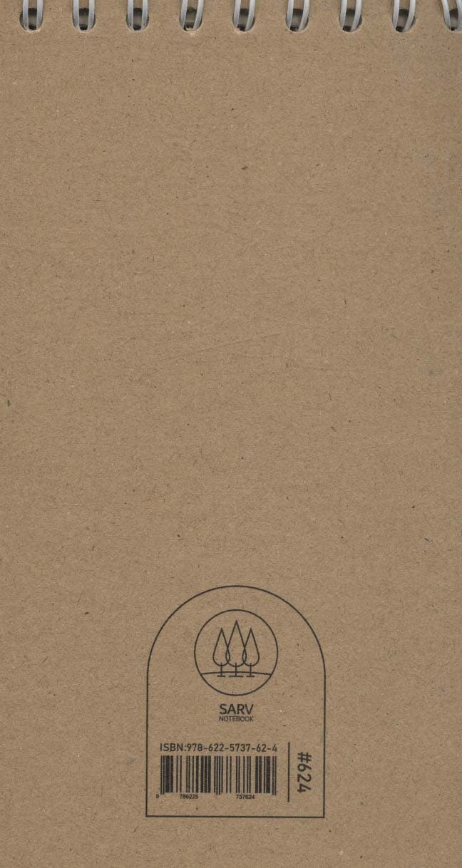 دفترچه یادداشت خط دار (کد624)،(سیمی)