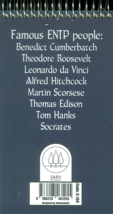 دفتر یادداشت خط دار سرو (ENTP،کدC-104)،(سیمی)