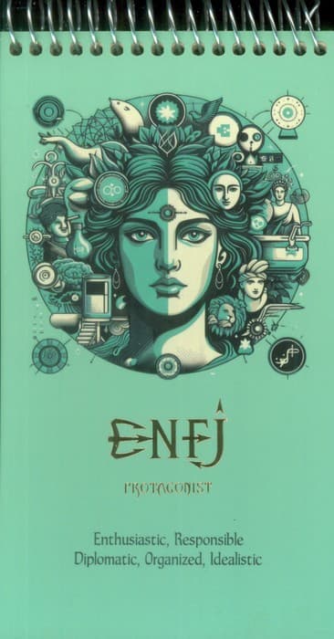 دفتر یادداشت خط دار سرو (ENFJ،کدC-107)،(سیمی)