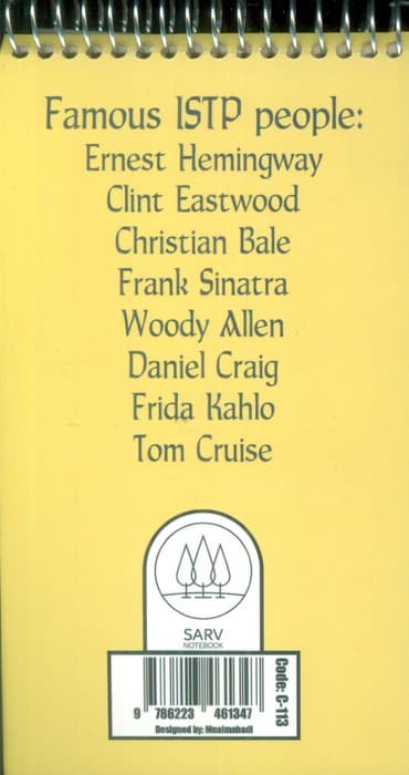 دفتر یادداشت خط دار سرو (ISTP،کدC-113)،(سیمی)