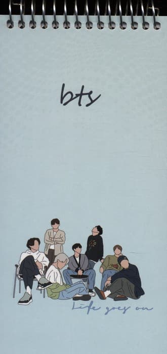 دفتر یادداشت BTS (کد b5)،(سیمی)