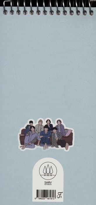 دفتر یادداشت BTS (کد b5)،(سیمی)