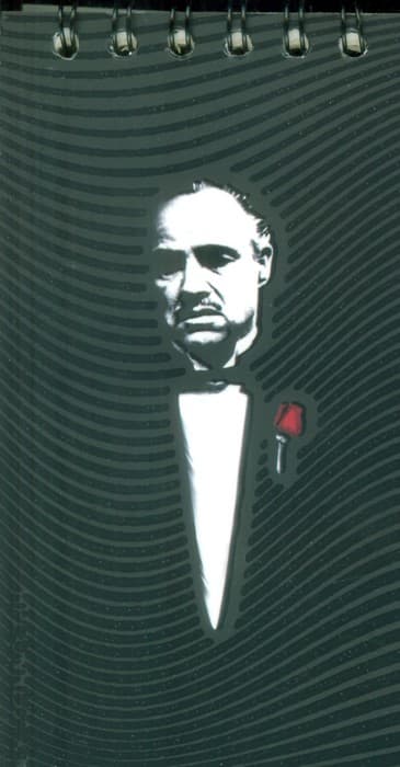 دفترچه بی خط مشاهیر (پدرخوانده،کدT108)،(سیمی)