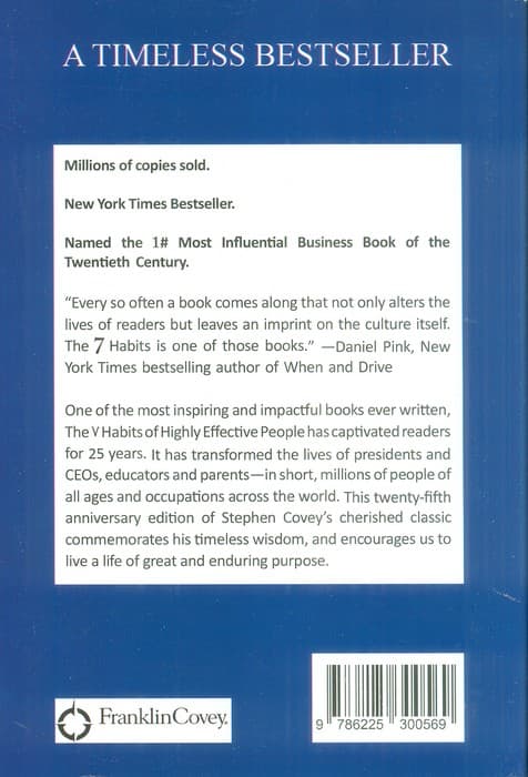 THE 7 HABITS OF HIGHLY EFFECTIVE PEOPLE:هفت عادت مردمان موثر (زبان اصلی،انگلیسی)