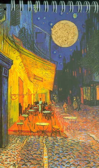 دفتر یادداشت خط دار کافه تراس (حاوی بذر گیاه،کد CT-44)،(سیمی)