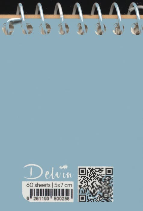 دفترچه یادداشت بی خط 60 برگ (کد 256،چند طرح)،(سیمی)