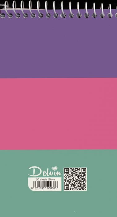 دفترچه یادداشت 60 برگ (کد 300،چند طرح)،(سیمی)